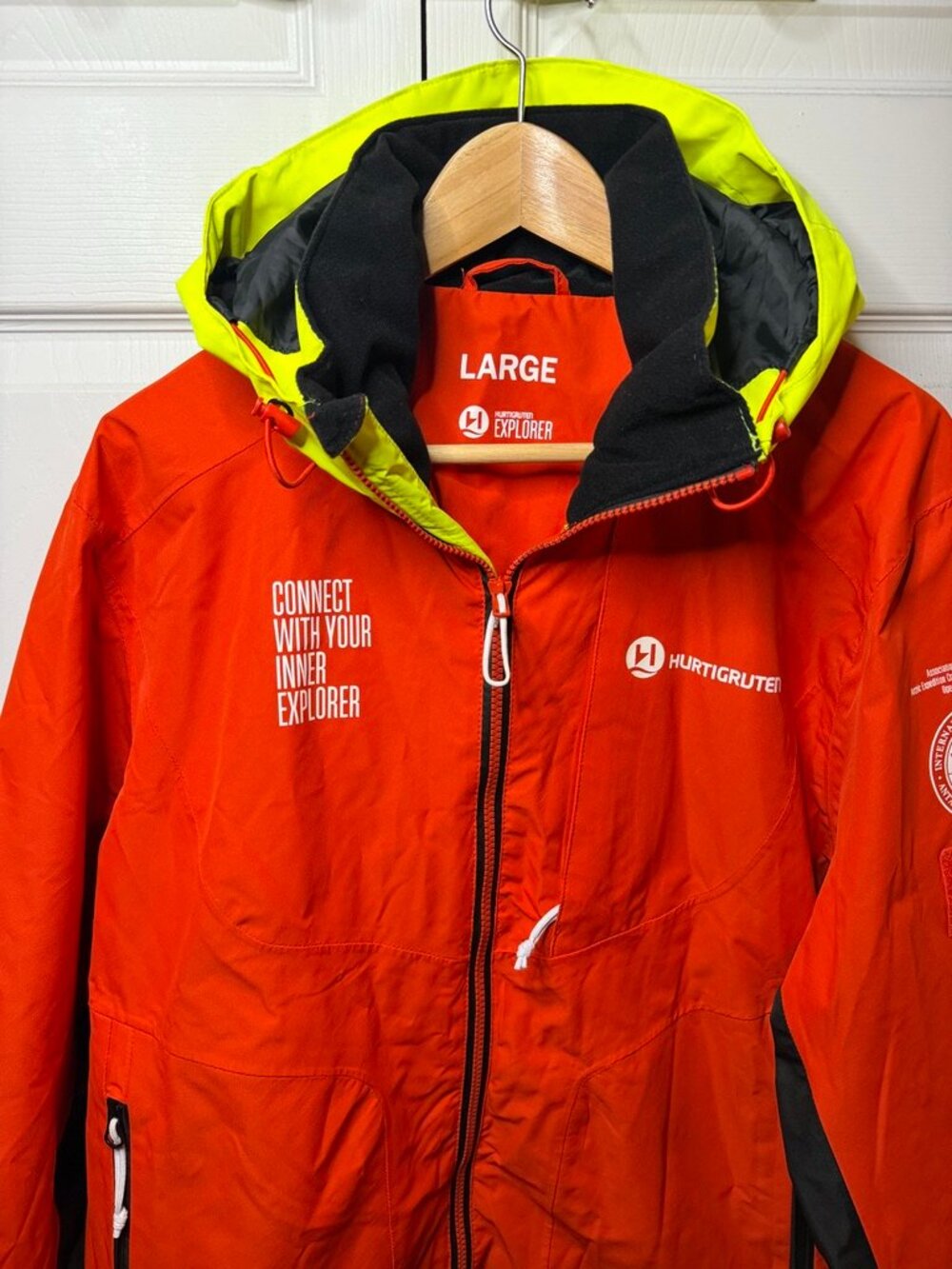 Helly Hansen Hurtigruten Shell Jacket Waterproof IAATO Expedition Hooded Large